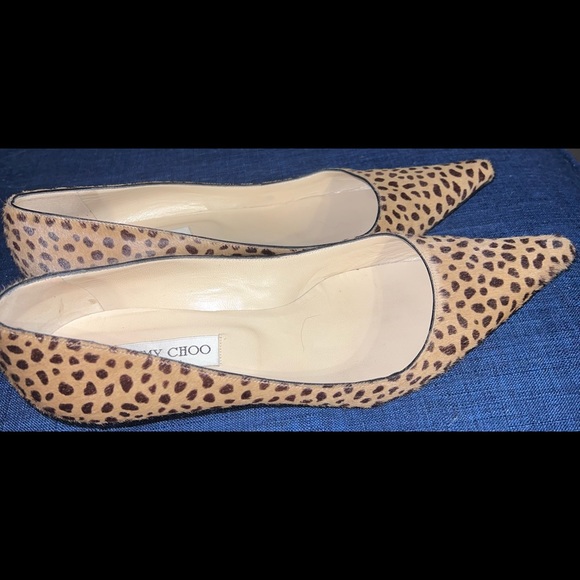 Jimmy Choo Leopard Print Pumps - Picture 3 of 5